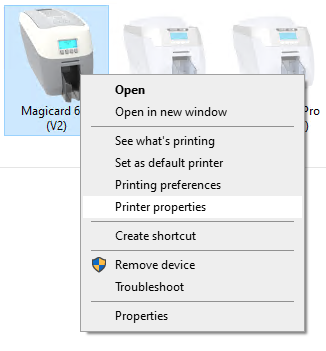 Windows Printer Properties